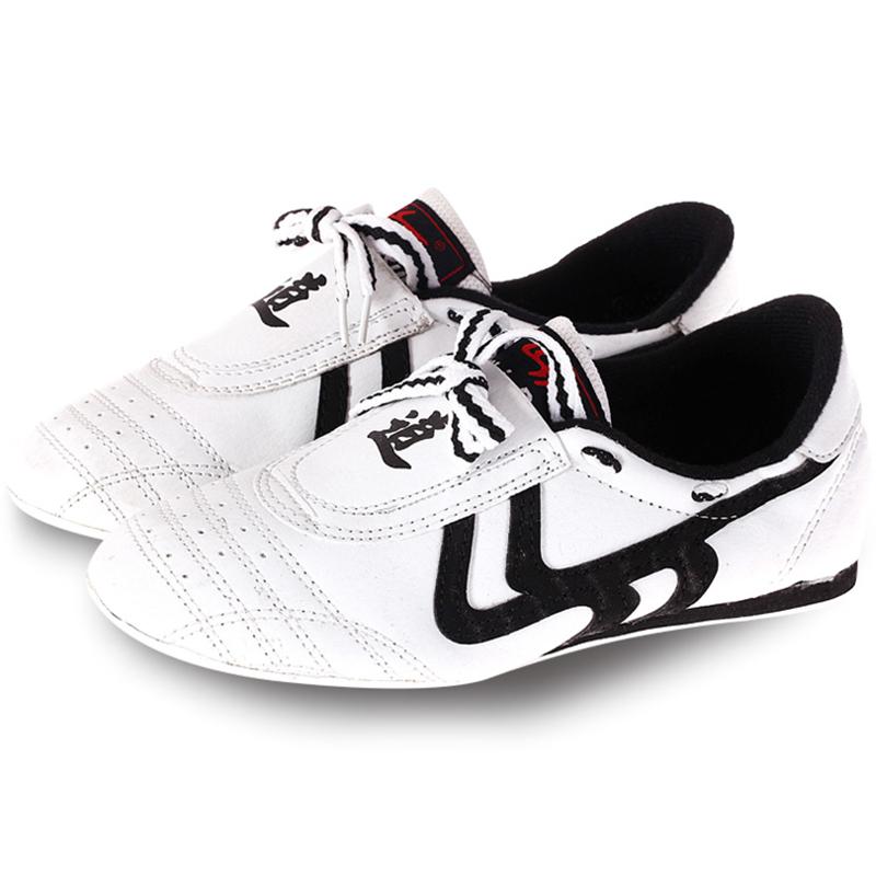 Kid Size 26-45 Taekwondo Shoes Martial Arts Adult Men Women Breathable Sneakers Soft Tai Chi Karate Shoes White Sneakes