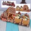 Gingerbread Train, Christmas Decorations, Window Christmas Gifts, Home Living Room Table Resin Crafts.