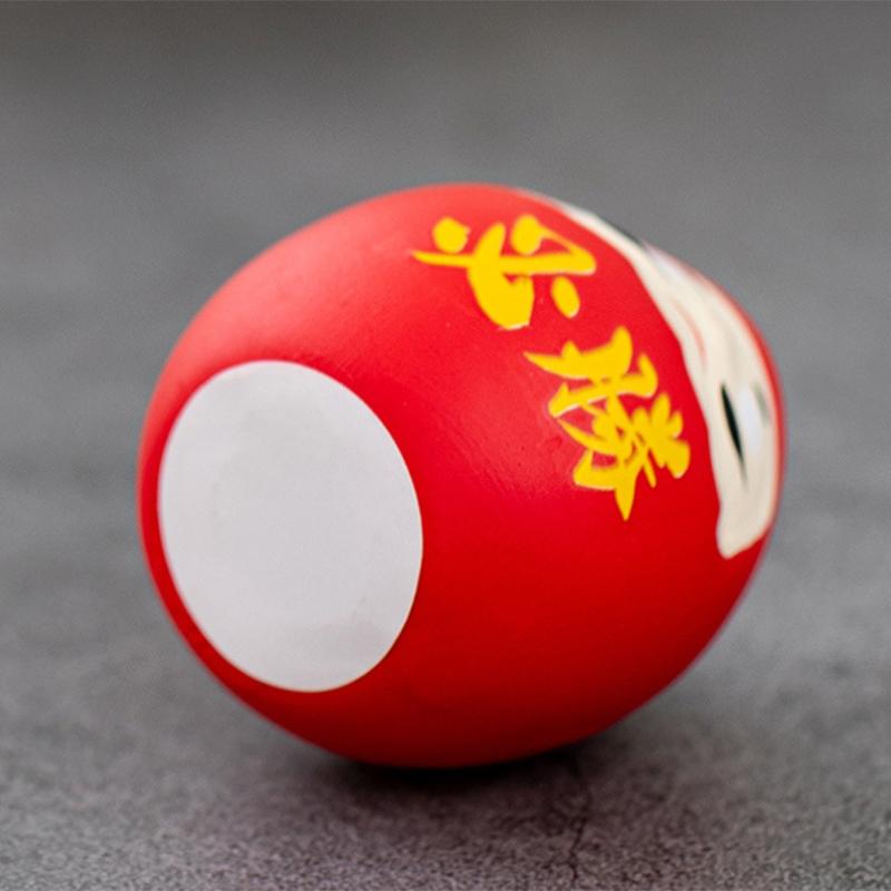Japanese Ceramic Daruma Doll Crafts Inspired Wealth Prosperity Decor Lucky Charm Fortune Ornament Landscape Home Desk Decor