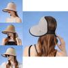Summer Straw Sun Hat With Wide Brim For Beach Vacation Sun Protection