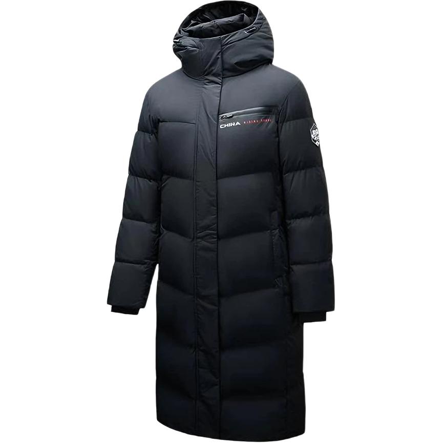 

Anta Серия Спортивный Стиль Буквенный Принт Молния Капюшон Универсальная Повседневная Длинная Пуховая Куртка Женская верхняя одежда 162517908-2 S