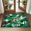 Hibernian FC Design Crystal Velvet Rug Soft Decorative Mat for Bedroom Entrance