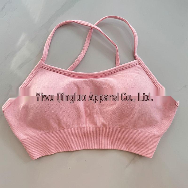 DFYNE Nahtloser Sport-BH mit Kreuzrücken aus Nylon-Spandex für Damen