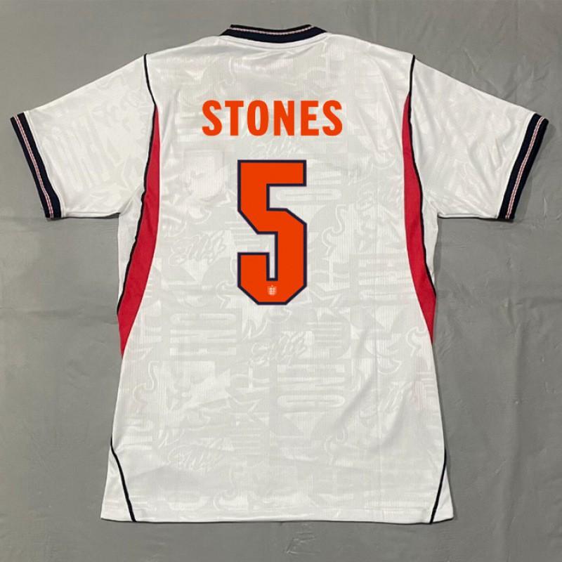 England National Team Fan Soccer Jersey Kane Away Home Striped Football Shirt Adults