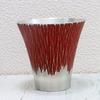 Osaka Tinware (Suzuki) Tin Tumbler, Mount Fuji (Medium), Vermilion, Gift Wrapping Available