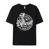 Expensive Difficult And Talks Back Skeleton D Red And Black Graphic T Shirt Soft Band Tshirts Eu Size
