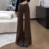Dames Rechterpijp Jeans Casual Effen Kleur Katoenmix Hoge Taille Dagelijkse Streetwear Lange Broek