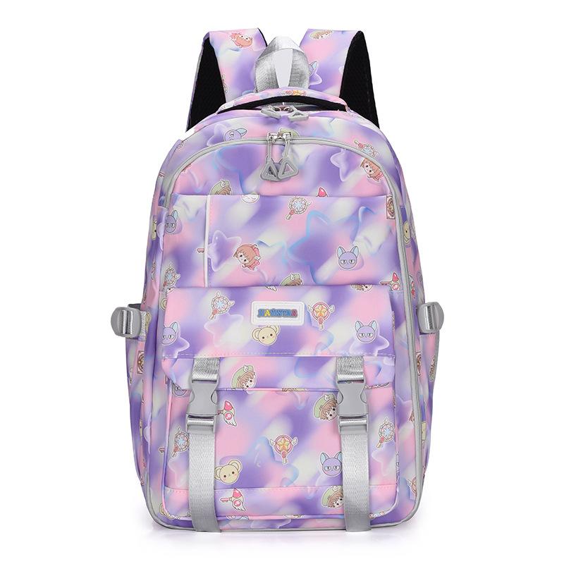 

New refrigerator door series, primary and secondary school student schoolbag, women s high-value multi-functional backpack, large-capacity backpack фіолетовий