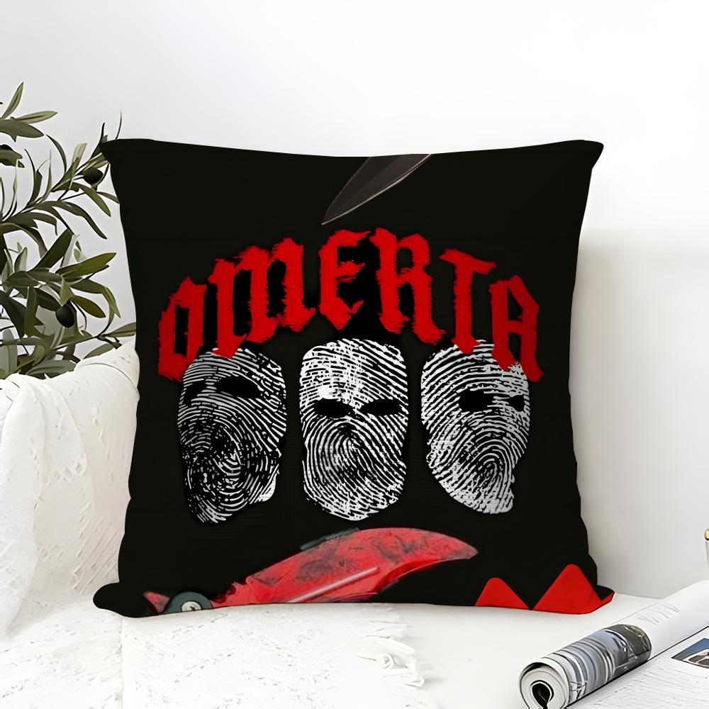 Cool Music Brand O-Omerta 47 1 Pillow Case Linen Pillow Case Sofa Home Decor Cushion Cover Cushion Cove