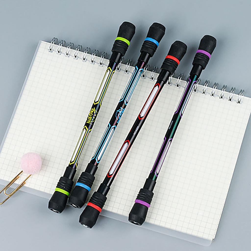 Novelty Rotating Gaming Pen Spinning Pen Random Flash Rotating Gaming Gel Pens Student Intelligence Release Pressure Gift 1pc