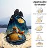 1pc Le Petit Prince Outdoor Blanket Lightweight Flannel, All-Season Use for Sofa, Bed, Travel, Camping, Living Room, Office, Couch065