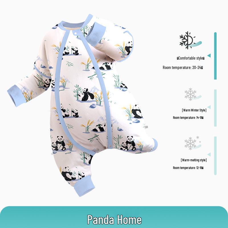 iBaby British Baby Quilted Constant Temperature Split-Leg Sleeping Bag for Autumn and Winter - Anti-Kick Sleepwear for Boys and Girls