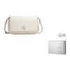 Calvin Klein Ss25 Metal Letter Chain Shoulder Bag Women Shoulder Bag Milk-White 4K3034G-67U