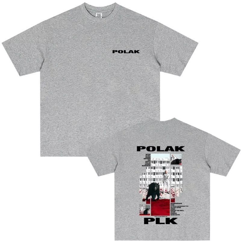Rapper Plk Polak Graphic Tshirt Unisex Women Fashion Pop Music Streetwear Male Casual Cotton T Shirts Unisex Vintage Hip Hop Tees