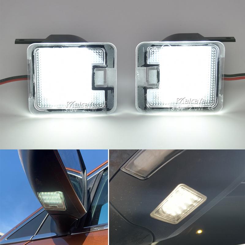 2x CANBUS LED Under Mirror Puddle Light For Ford Focus MK3 Mondeo MKIV MKV Kuga C-Max MK2 Escape S-Max Under Mirror Welcome Lamp