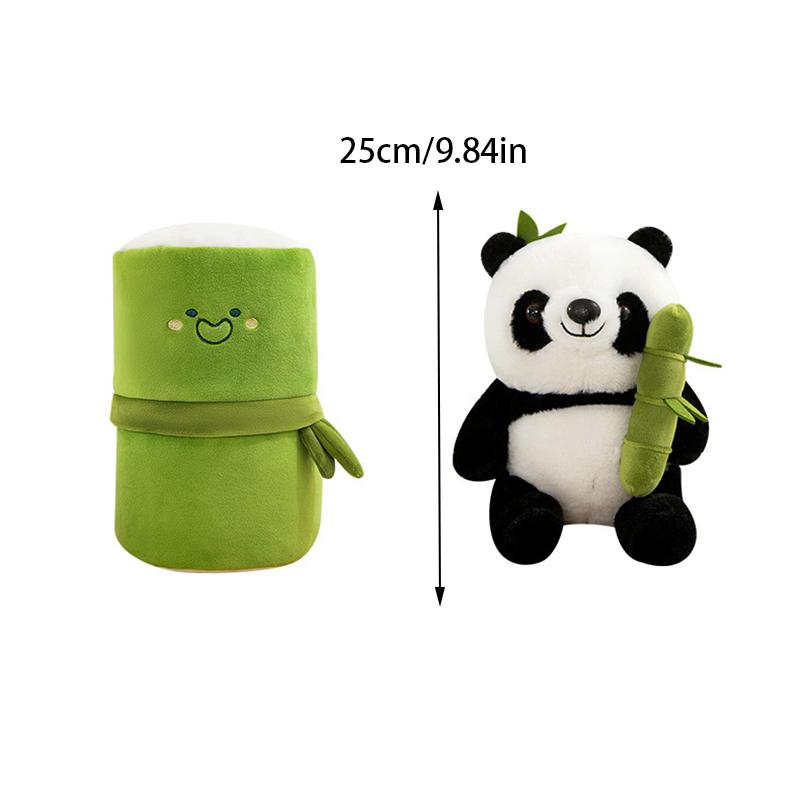 Kawaii Bamboo Panda Doll Plush Dolls Toy Soft Stuffed Plush Pillow Toys For Girls Girlfriend Chidren Birthday Gifts
