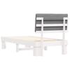 Bed Frame with Padded Headboard Light Grey 90 x 190 cm