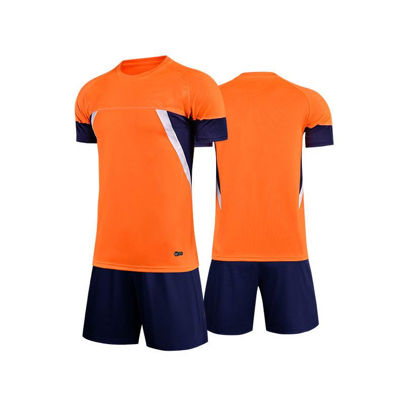 

Short-Sleeved Football Jersey Set Adult Football Game Jersey Children S Primary School Training Jersey 4XS оранжевый
