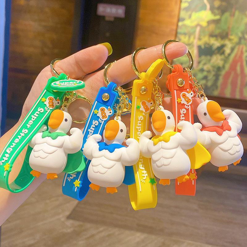 Creative Dali Goose Keychain Pendant Cute Cartoon Car Key Chain Couple Schoolbag Accessories Small Gifts