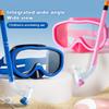 Set Maschera e Boccaglio Occhiali Anti-Appannamento Impermeabili Occhialini da Snorkeling Professionali Protezione UV Bambini Occhiali da Surf Spiaggia