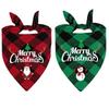 Christmas Wrapped Pet Small Medium and Large Dogs Cats Teddy Triangle Towel Mouth Scarf