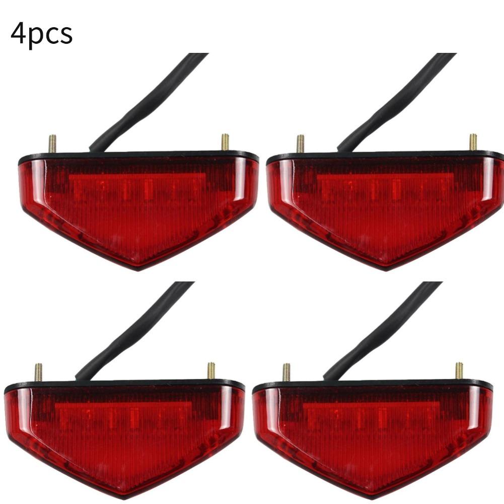 12V Motorcycle Tail Rear Light Lamp Taillight Motor Brake Stop Lights License Plate Light Moto Equipments Parts Accessories