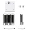 Gel Dispenser Wall Mounted Shampoo Soap Shower Dispensers Manual Abs Hotel Bathroom Soap Dispenser Chrome Bathroom Accessories