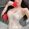 Sexy Lace Backless Sleeveless Slim Camisole Summer Women's Bodysuit