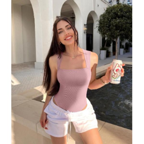 European & American Hot-Selling Women's Sleeveless Yoga Bodysuit: High Elastic, Tummy Control, Hip Lifting, Slimming Jumpsuit