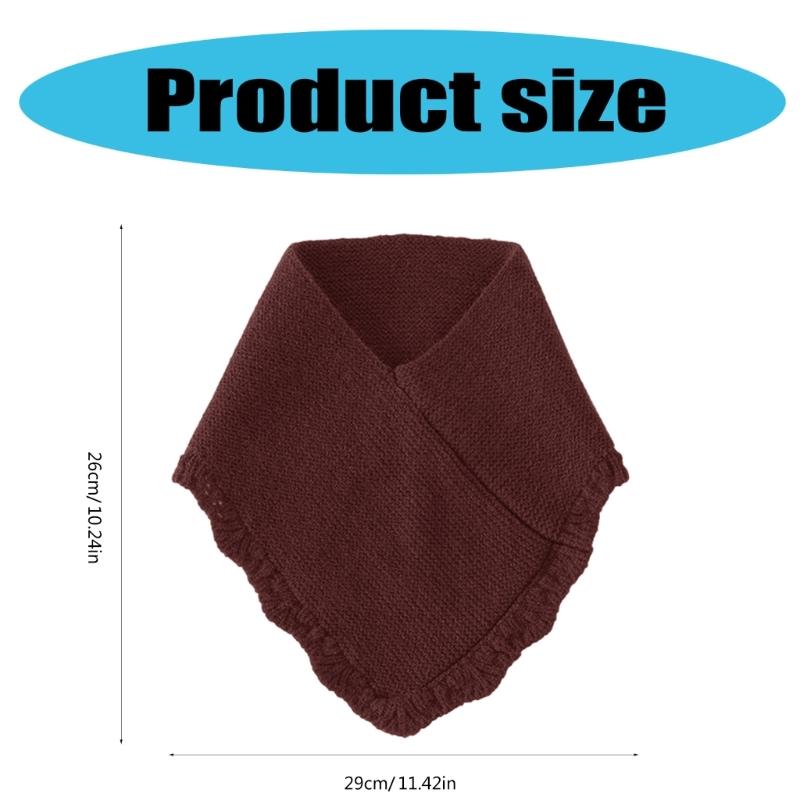 Schal Halstuch Für Damen Winter Falscher Kragen Schals für Damen Nackenwärmer Damen Herren Rollkragen Schal Gestrickt
