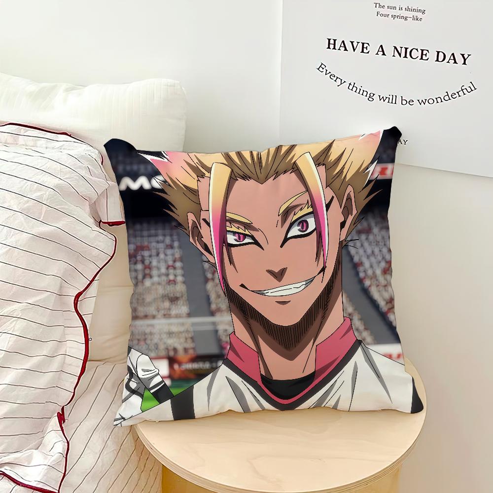 Anime Comic Bule L-Lock Shidou R-Ryusei Cozy Soft Pillow Case for Sofa Living Room Home Office Decor Protective Covers