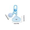Creative Resin Keychain Decoration Smiling Flower Cloud Heart Bead Bag Pendant Handcrafted Keyring Accessory