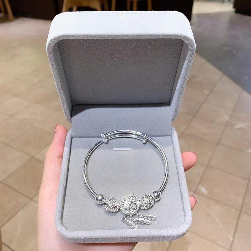 JYL TS Bracelet Dreamcatcher  Feather Improves Peace & Positive Manifestation Silver психоделический фиолетовый