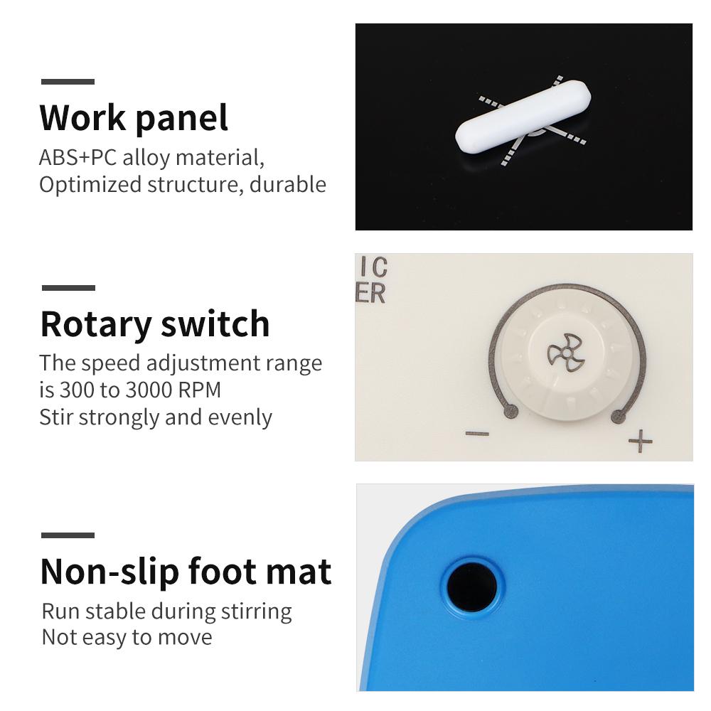 3000 ot/min Mini magnetické míchadlo s míchací tyčinkou Míchačka kapalin Bezkartáčový stejnosměrný motor Magnetické míchadlo Laboratorní potřeby