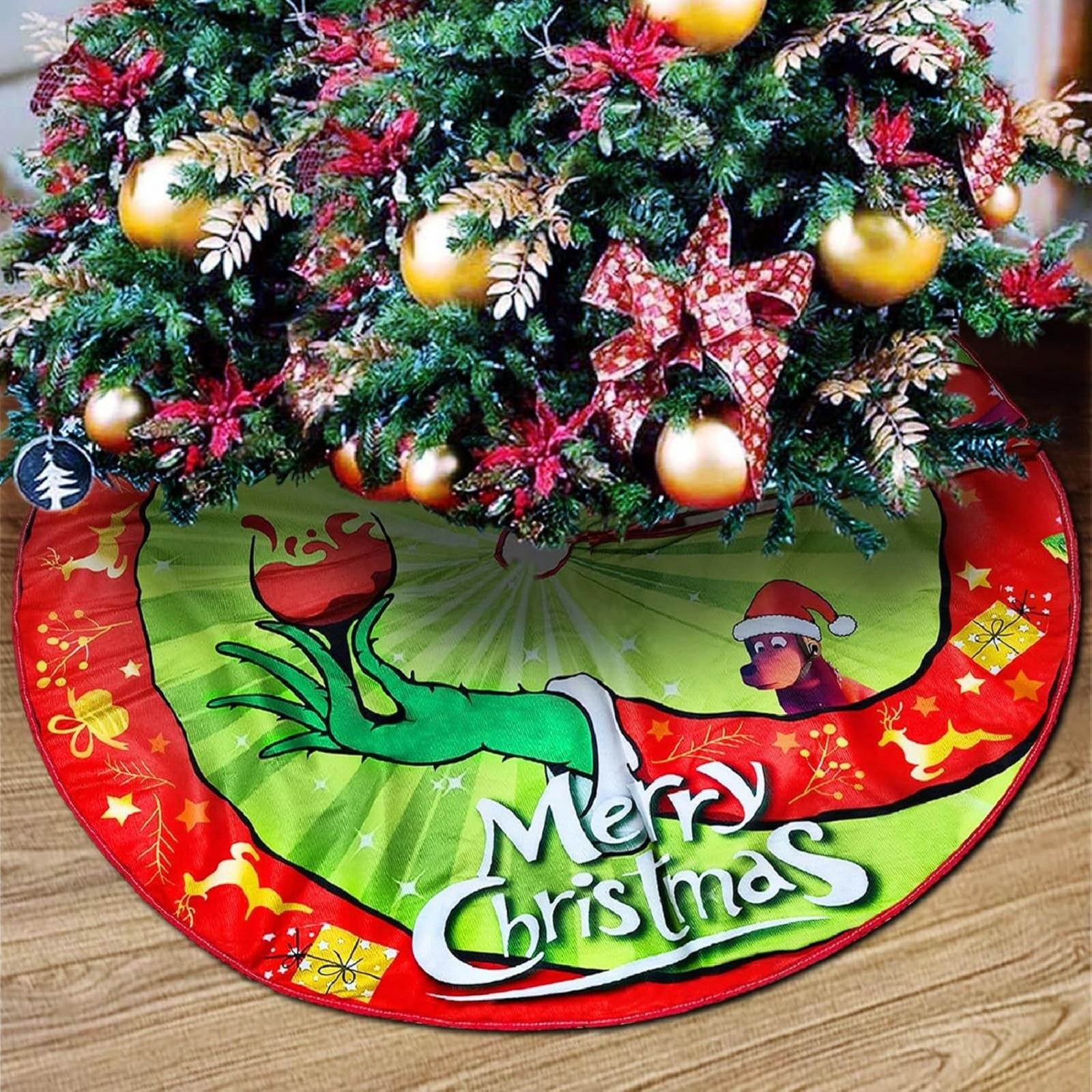 

Christmas Tree Skirt Snowflake Decoration Skirt Christmas Decoration Ornament One Size