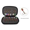 12Pcs Trout Lure Flashing Sequin Efficient Stainless Steel Bass Fishing Bait with Storage Bag