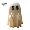 Whimsical Home Decorations Halloween Ghost Figurine, 3D Printed Cute Rock Statue, Statue Funny Coffee Table Centerpieces Shelf Mantel Ornaments Modern