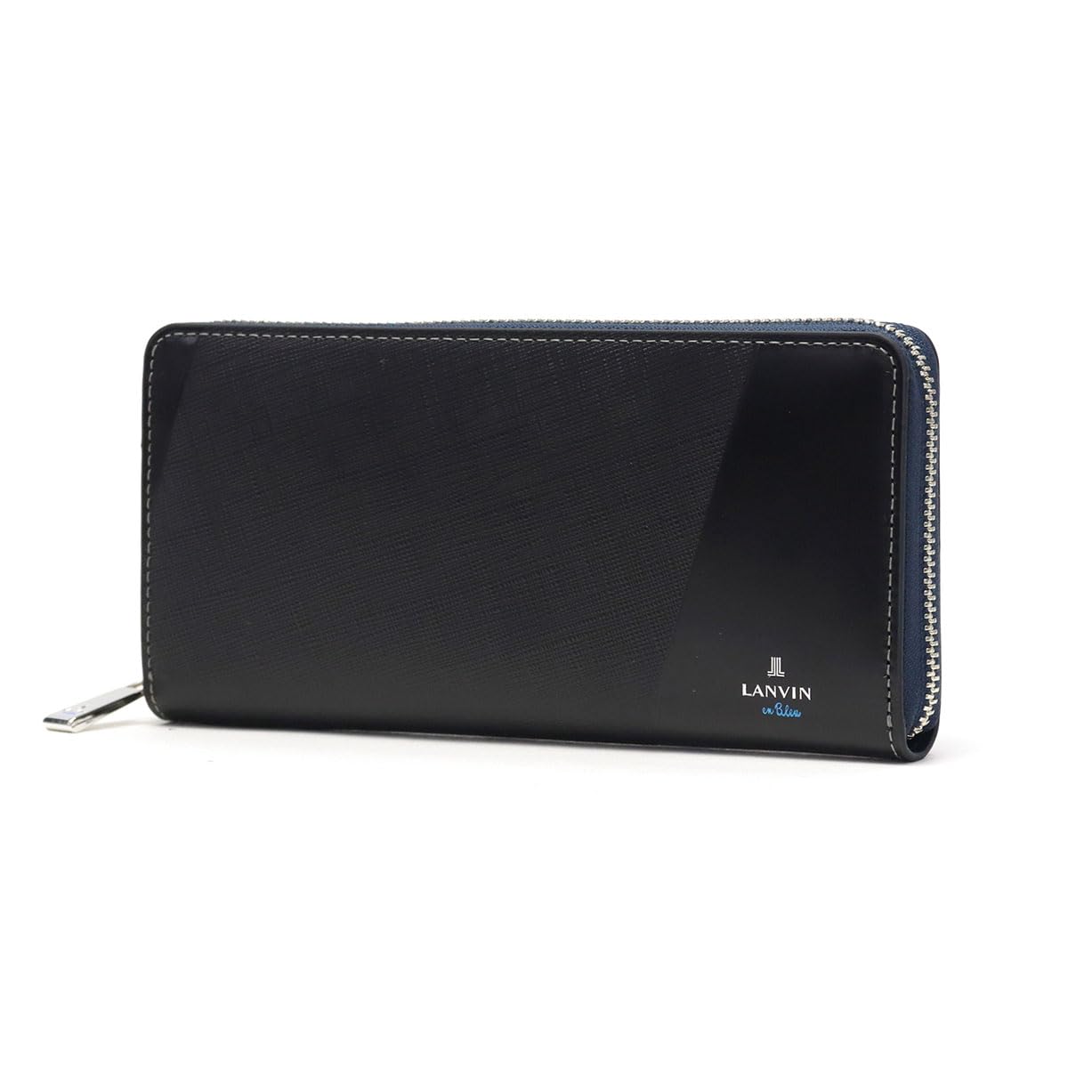 

[LANVIN en BLUE] Частичный аксессуар Длинный кошелек с круглой молнией, Черный