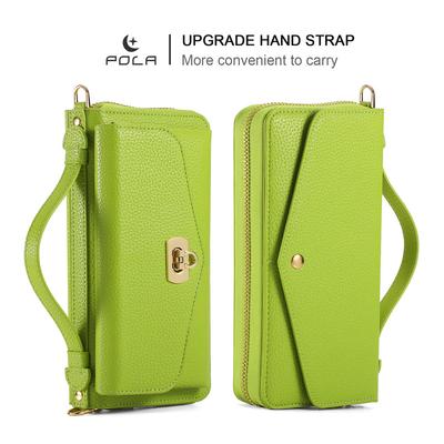 Detachable Lanyard Leather Wallet Cards Case For iPhone 17 17Air 16 15 14 Plus 13 12 11 Pro Max Crossbody Handbag Magnetic Cover