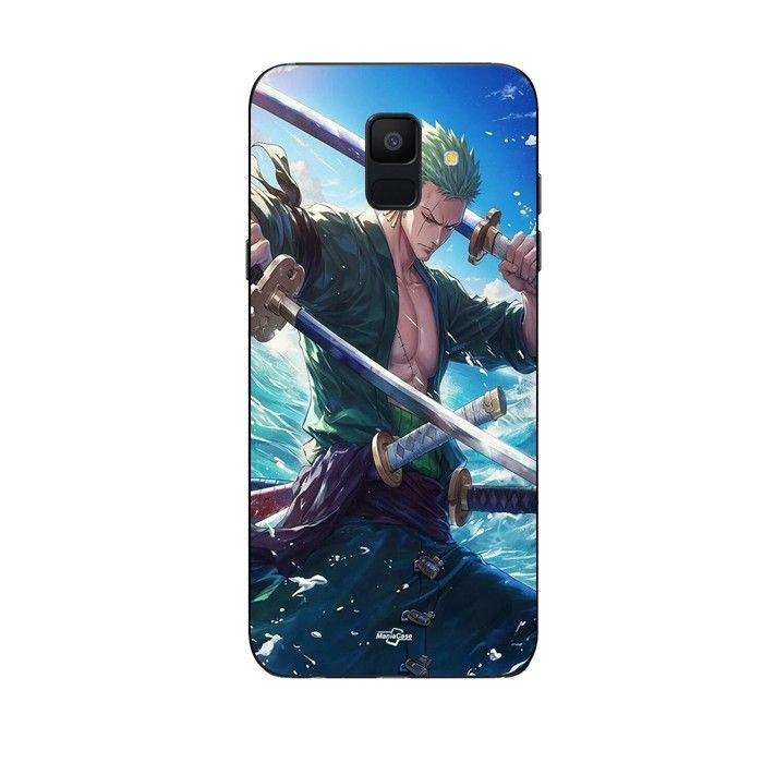 Phone Case - Maniacase - Samsung Galaxy A6 2018 - One Piece Roronoa Zoro - Silicone - Flexible