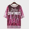 European & American Cross-Border Sequined Bulls Team Jersey - Star Pattern T-Shirt
