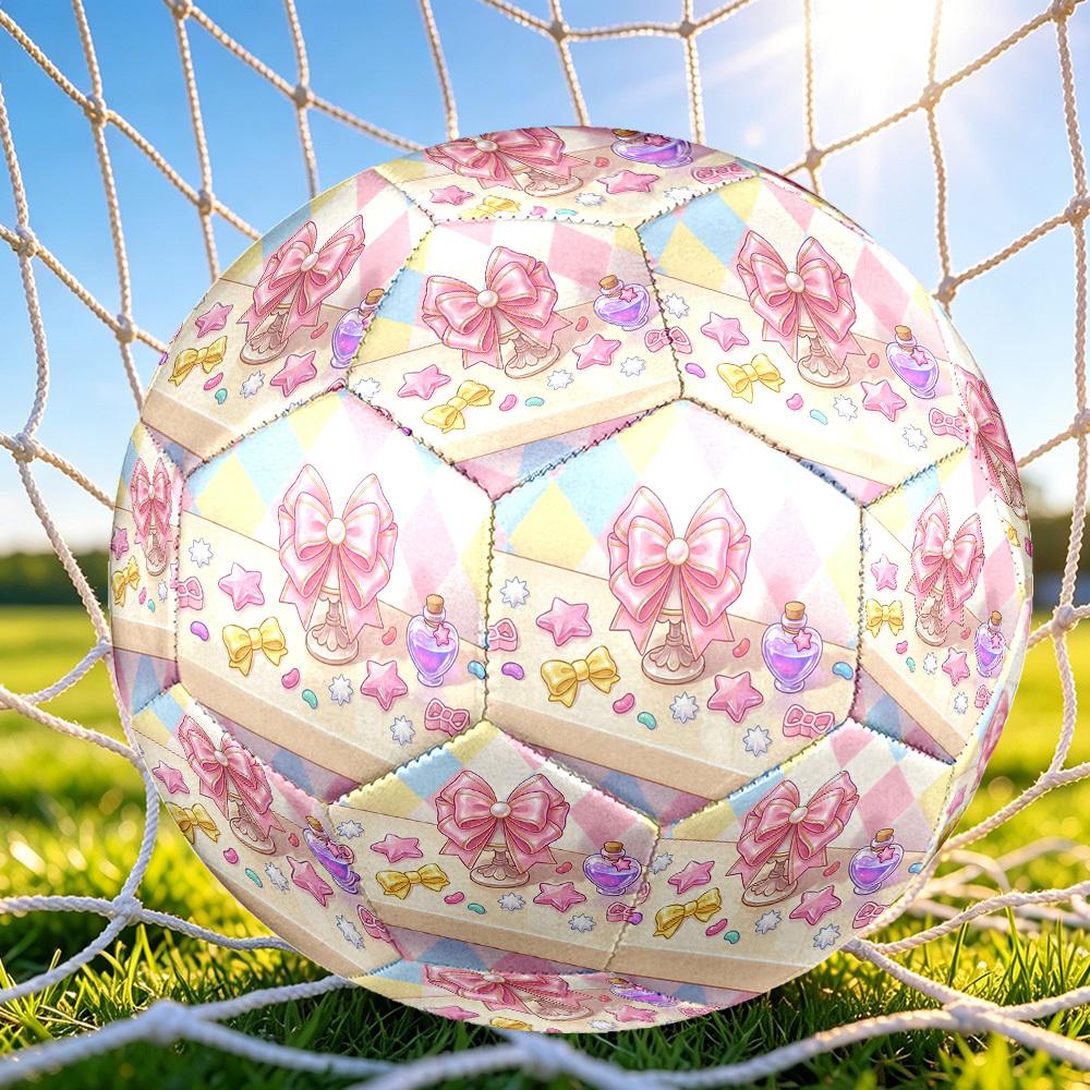 1pc Pastel Fantasy Themed Soccer Ball, Size 5, Lightweight PVC Material, Outdoor Training Soccer Ball Gift. Q62218