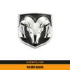 3D Metal Car Sticker Ram's Head Badge Accessories Decorative For Dodge Ram Caliber 1500 Caliber Challenger Charger T888