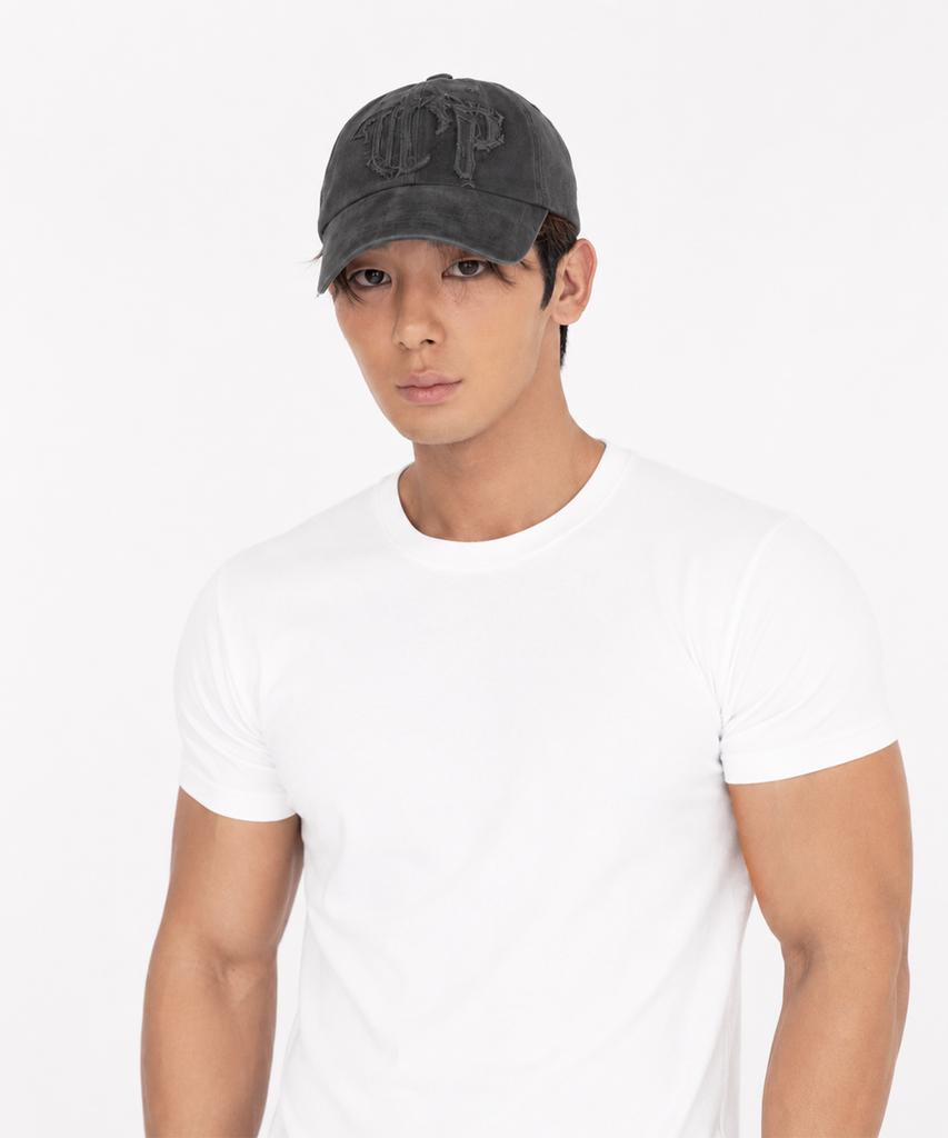 Tepoleu Gothic Patch Washed Ball Cap - Charcoal
