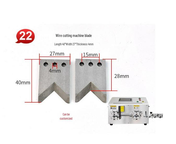Tungsten Steel Blade for Automatic Wire Cutting and Stripping Machine