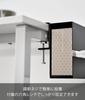 Yamazaki Tower Tableside Tissue W24 X D10 X Easy Installation with Adjustable Desk Model 10372 Case, Black, H13.4cm, Screws, Attachment,