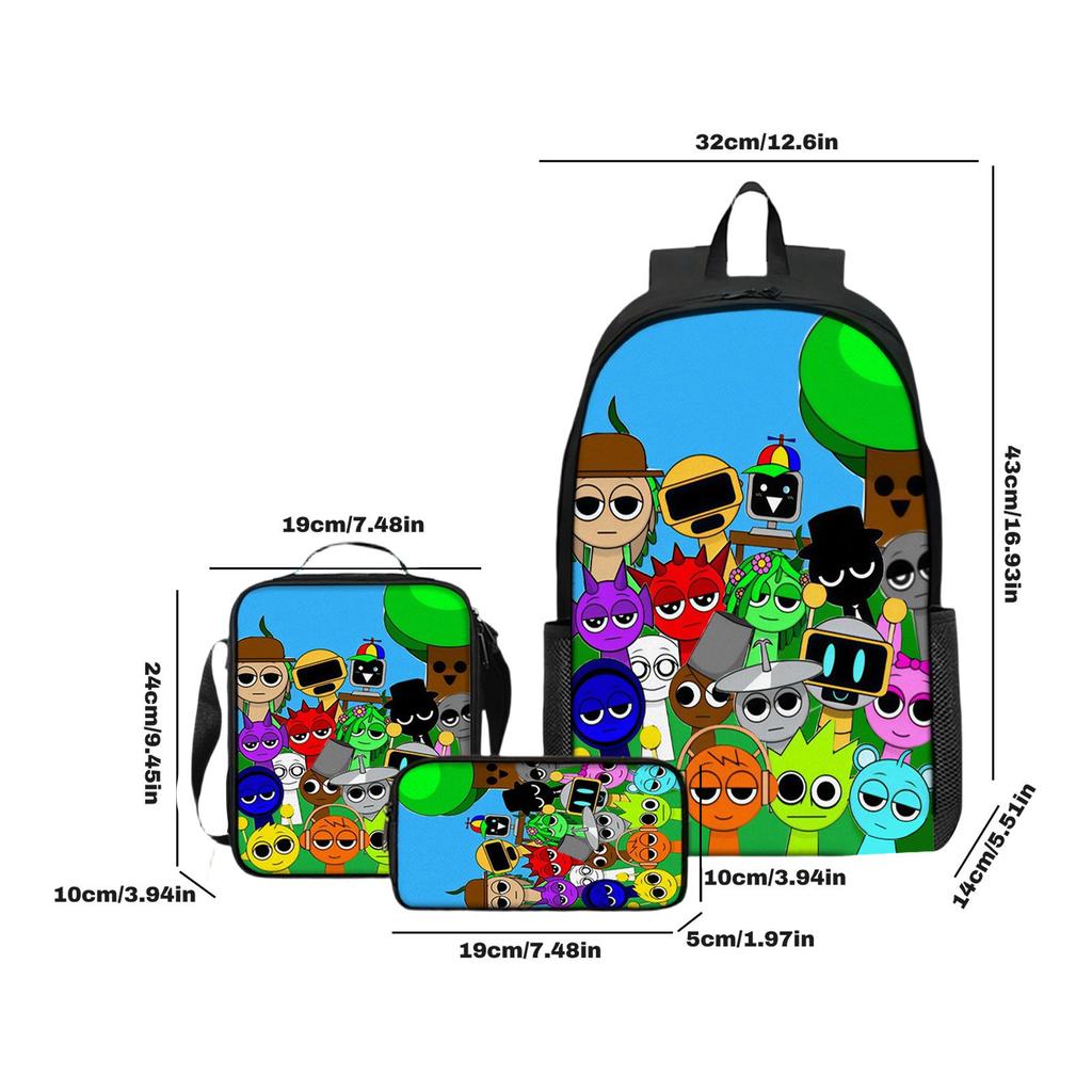 Anime Peripheral Printed Backpack, Personalized Backpack Storage Bag,1pc,