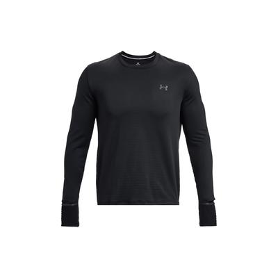 Qualifier Fleece Warm Crew Neck Long Sleeve T-Shirt Men Tops Black 1379304-001