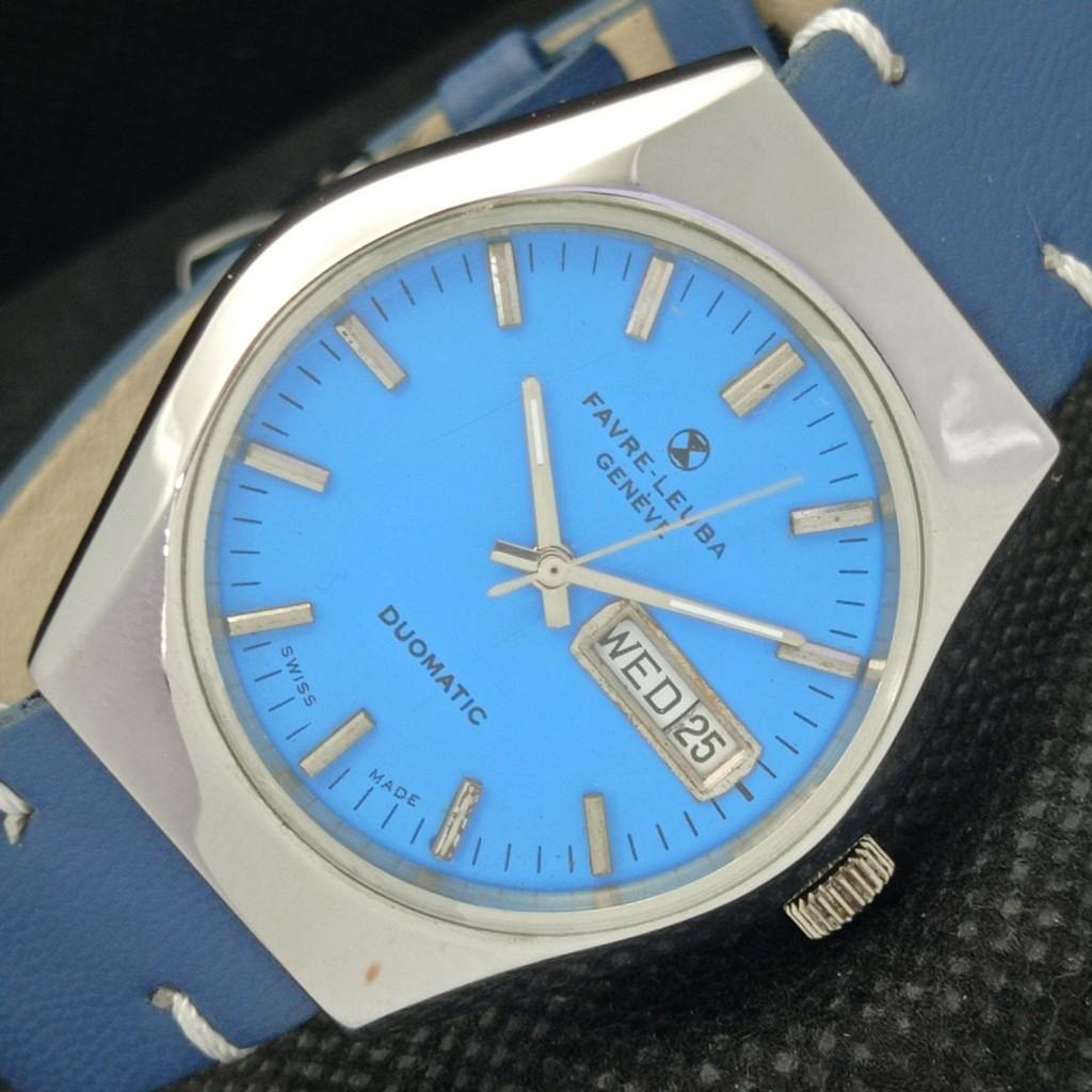 

Б/У FAVRE LEUBA GENEVE DUOMATIC ШВЕЙЦАРСКИЕ МУЖСКИЕ ЧАСЫ a306009-1 Sku582-a306009