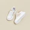 Thick-soled Leather Little White Shoes Women's Spring Breathable Small-size Board Shoes Women's Soft-soled Comfortable and Thin Casual Women's Shoes